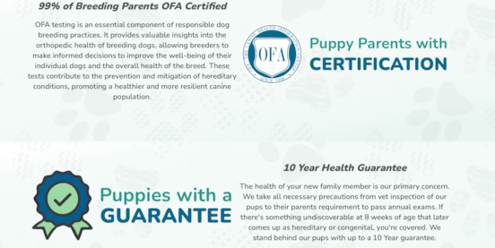 Premier Pups 10-Year Health Guarantee Explained